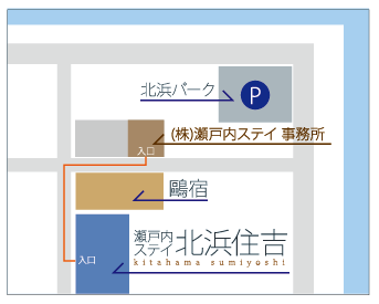 事務所の地図